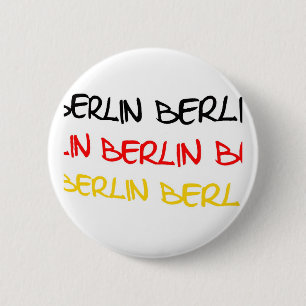 Badge Rond 5 Cm Souvenir de logo de Berlin, Allemagne