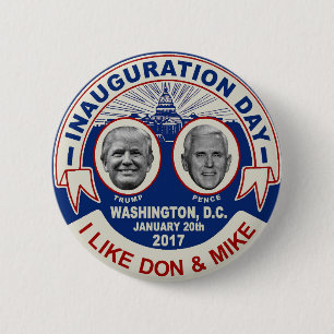 Badge Rond 5 Cm Souvenir de style rétro pour le jour de l'investit