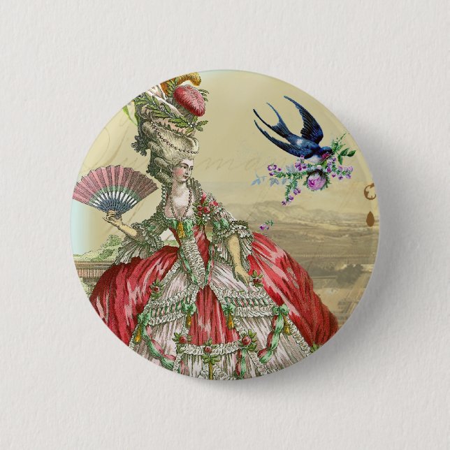 Badge Rond 5 Cm Souvenirs De Versailles 2 (Devant)