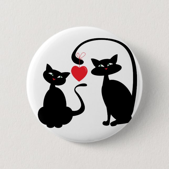 Badge Rond 5 Cm Soyez des chats miens (Devant)
