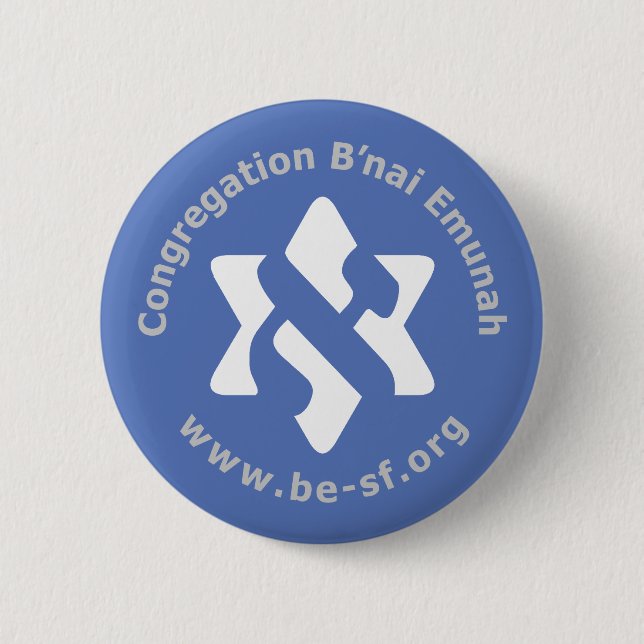 Badge Rond 5 Cm soyez étoile sur le bleu (Devant)