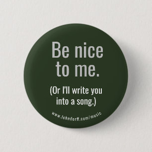 Badge Rond 5 Cm Soyez-gentil moi bouton