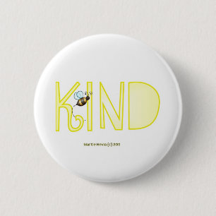 Badge Rond 5 Cm Soyez Gentil - Un Mot Positif