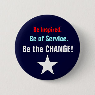 Badge Rond 5 Cm Soyez le changement