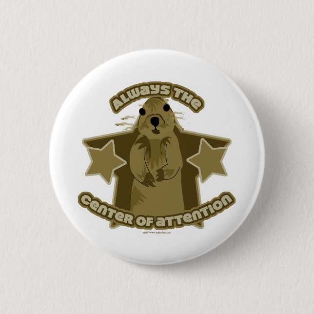 Badge Rond 5 Cm Soyez l'écureuil (Devant)