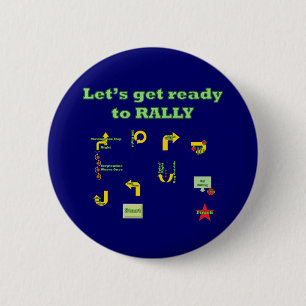 Badge Rond 5 Cm Soyons prêts pour se rassembler