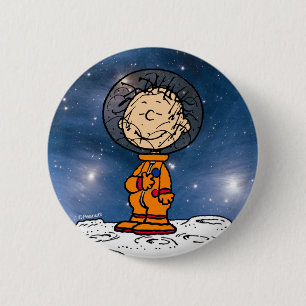 Badge Rond 5 Cm SPACE   Pigpen Astronaut