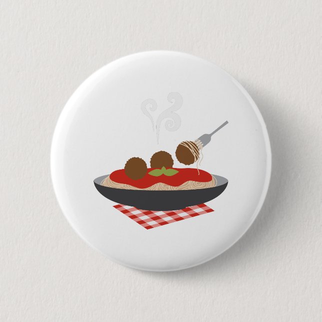 Badge Rond 5 Cm Spaghetti (Devant)