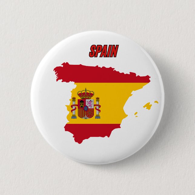 Badge Rond 5 Cm spain flag (Devant)
