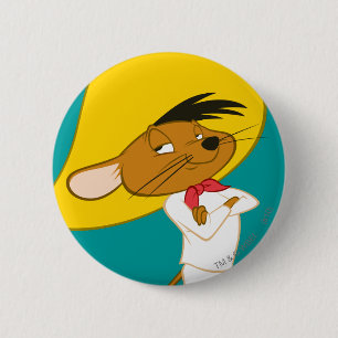 Badge Rond 5 Cm SPEEDY GONZALES™ Couleur de confiance