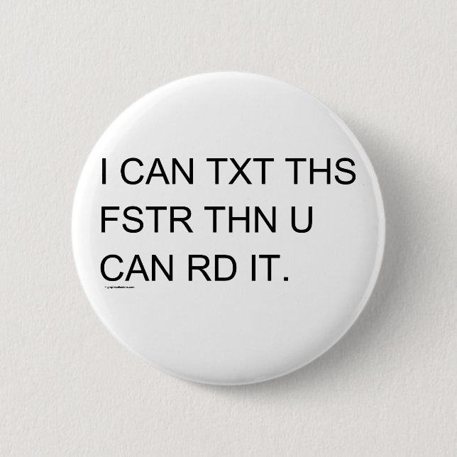 Badge Rond 5 Cm Speedy Texter (Devant)