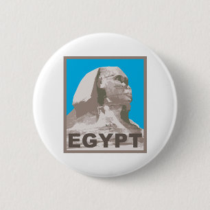 Badge Rond 5 Cm Sphinx de l'Egypte