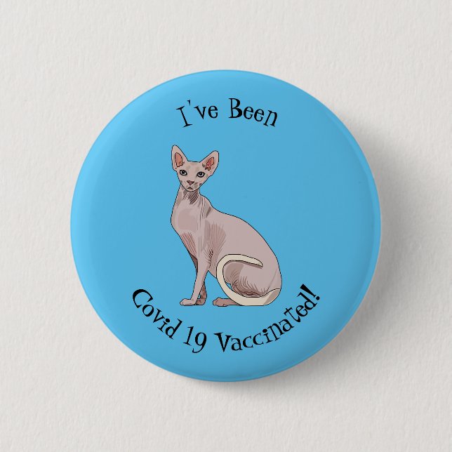 Badge Rond 5 Cm Sphynx cat (Devant)