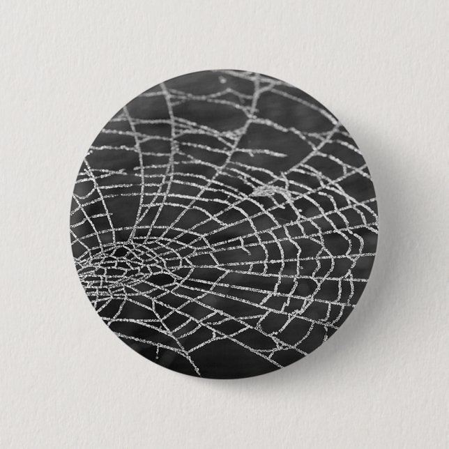 Badge Rond 5 Cm Spider Web (Devant)