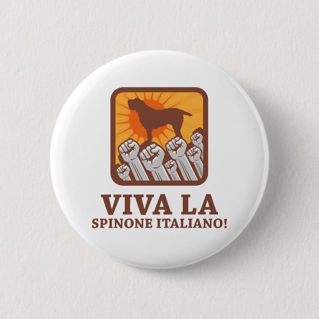 Badge Rond 5 Cm Spinone Italiano (Devant)