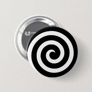 Badge Rond 5 Cm Spiral Button for Hypnosis and Hypnotists