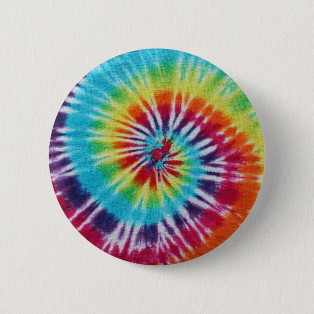 Badge Rond 5 Cm Spirale arc-en-ciel (Devant)