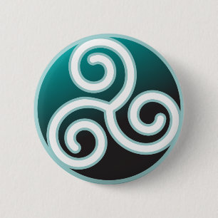 Badge Rond 5 Cm Spirale de Celtic de Triskele