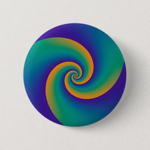 Badge Rond 5 Cm Spirales Arrière - plans Abstraites V