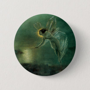 Badge Rond 5 Cm Spirit of the Night par Grimshaw, Fée victorienne