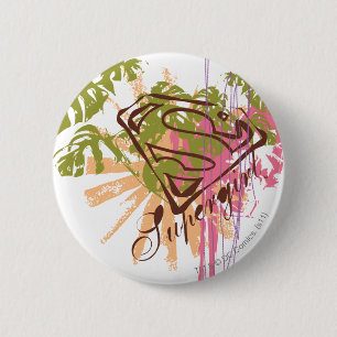 Badge Rond 5 Cm Splash couleur Supergirl