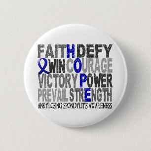 Badge Rond 5 Cm Spondylarthrite ankylosante de collage de mot