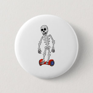 Badge Rond 5 Cm Spooky Hover Bones