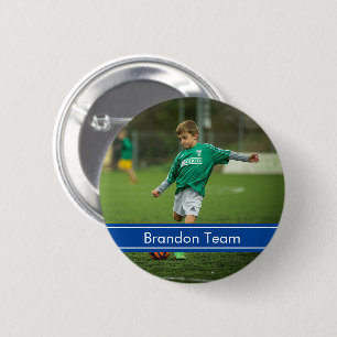 Badge Rond 5 Cm Sport de football photo
