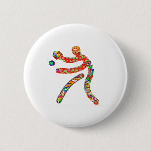 Badge Rond 5 Cm Sports de PING-PONG