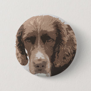 Badge Rond 5 Cm Springer anglais