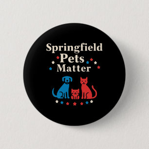 Badge Rond 5 Cm Springfield Animaux - Montrez Votre Amour Pour Ani