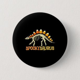 Badge Rond 5 Cm Squelette de dinosaure en bonbons Spookysaurus Joy