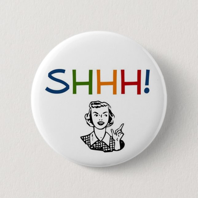 Badge Rond 5 Cm sshh libraire (Devant)