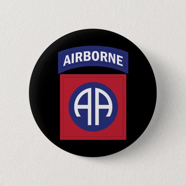 Badge Rond 5 Cm SSI - 82e division aéroportée (Devant)