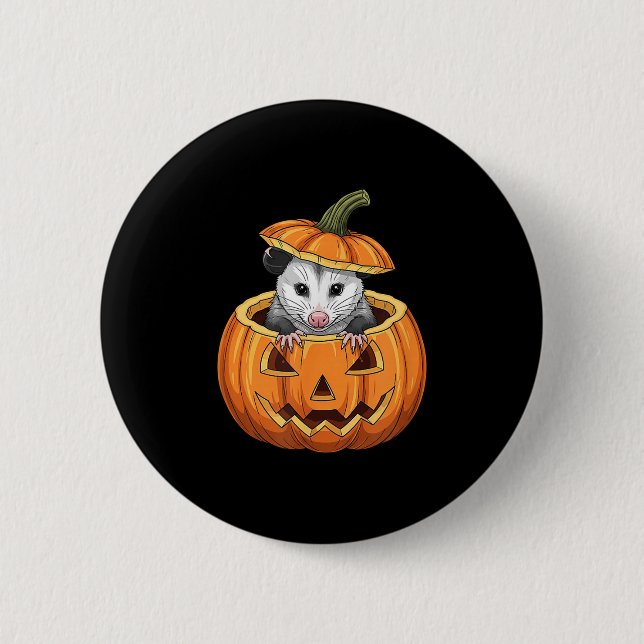 Badge Rond 5 Cm Ssum Pumpkin - Funny Halloween  (Devant)