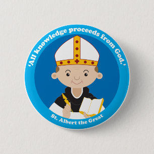 Badge Rond 5 Cm St Albert le grand