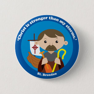 Badge Rond 5 Cm St. Brendan