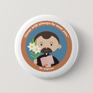 Badge Rond 5 Cm St Cajetan