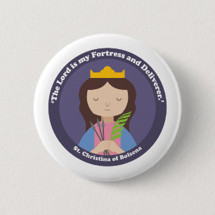 Badge Rond 5 Cm St Christina de Bolsena
