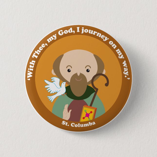 Badge Rond 5 Cm St. Columba (Devant)