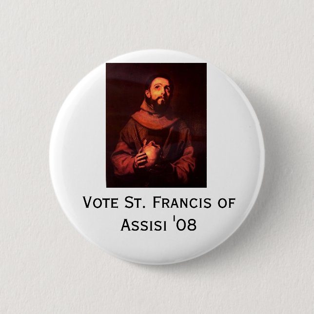 Badge Rond 5 Cm St Francis "08 (Devant)