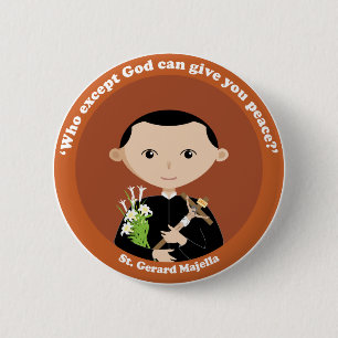 Badge Rond 5 Cm St Gerard Majella