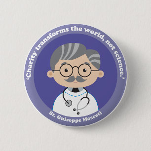 Badge Rond 5 Cm St Giuseppe Moscati