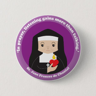 Badge Rond 5 Cm St. Jane Frances de Chantal