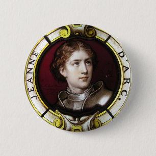 Badge Rond 5 Cm St Jeanne d'Arc