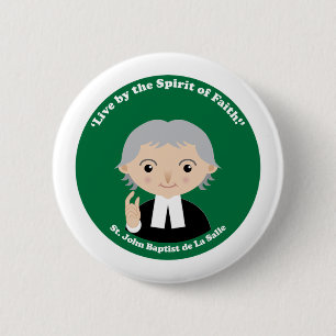 Badge Rond 5 Cm St. John Baptist de La Salle