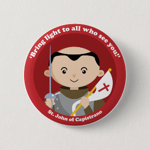 Badge Rond 5 Cm St John Capistrano