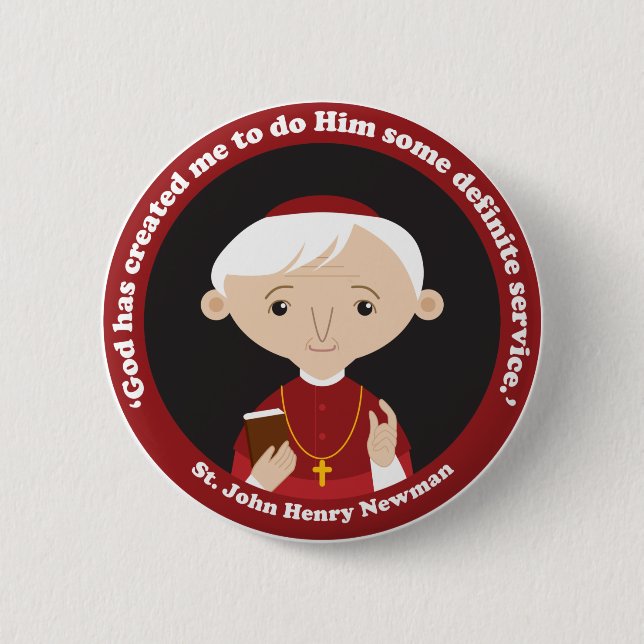 Badge Rond 5 Cm St. John Henry Newman (Devant)