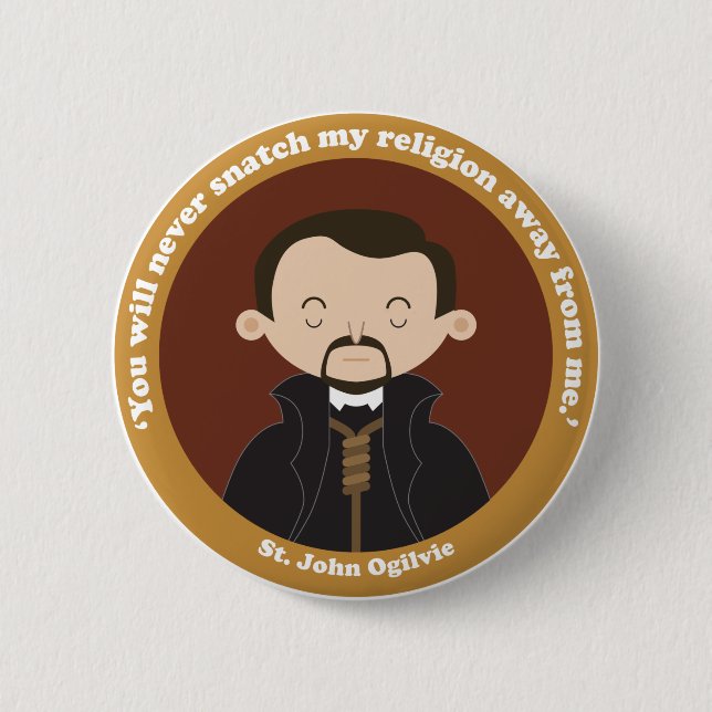 Badge Rond 5 Cm St. John Ogilvie (Devant)