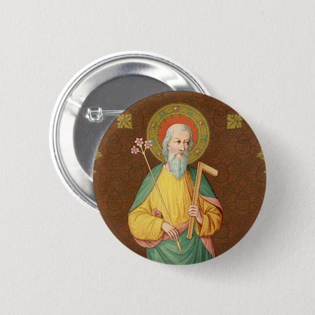 Badge Rond 5 Cm St. Joseph (SAU 35) (Devant & derrière)